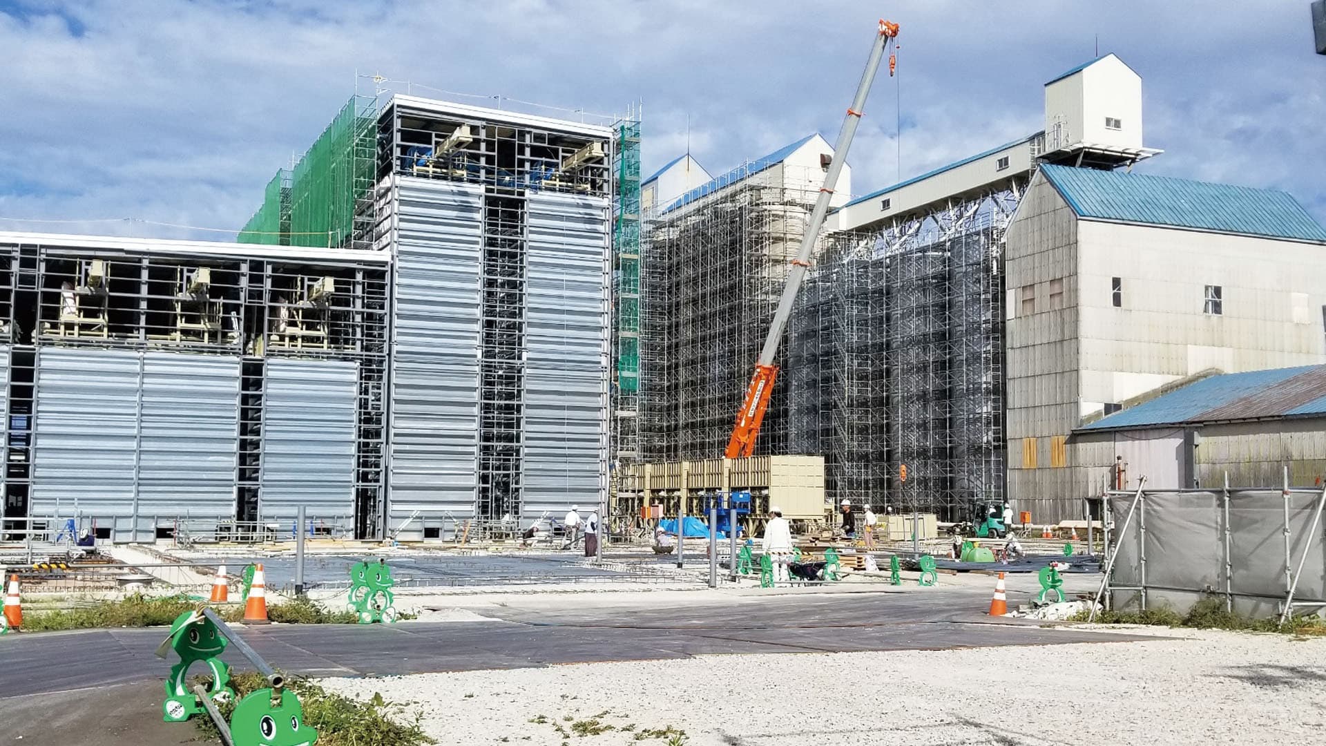 カントリーエレベータ足場仮設工事